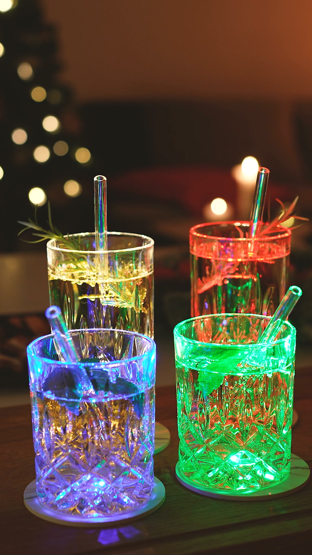 Dessous de verre lumineux – Fabriqués en Allemagne