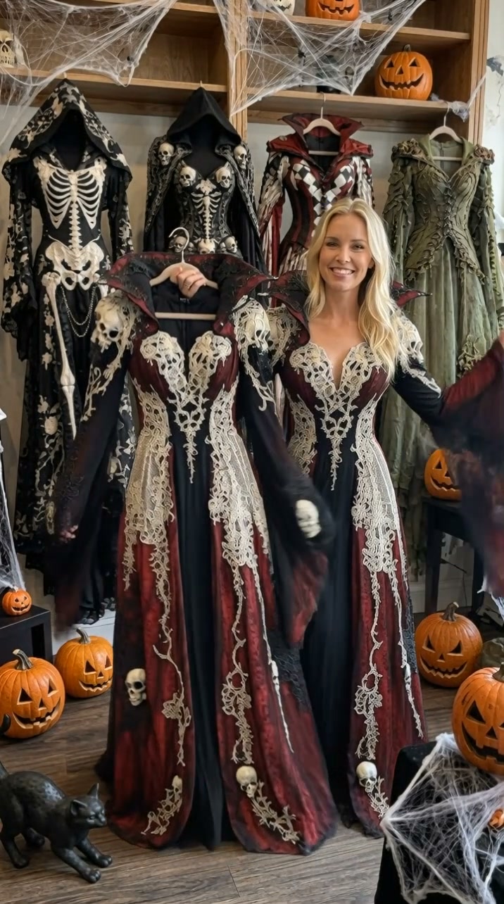 Gothic Halloween Gown for Women