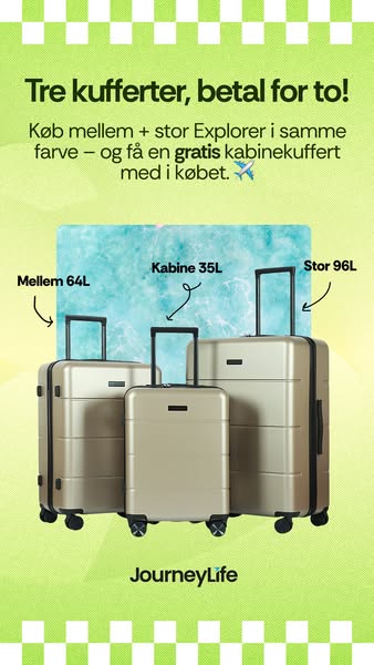 Få en GRATIS kabinekuffert lige nu