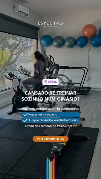 Nunca mais treinas sozinho
