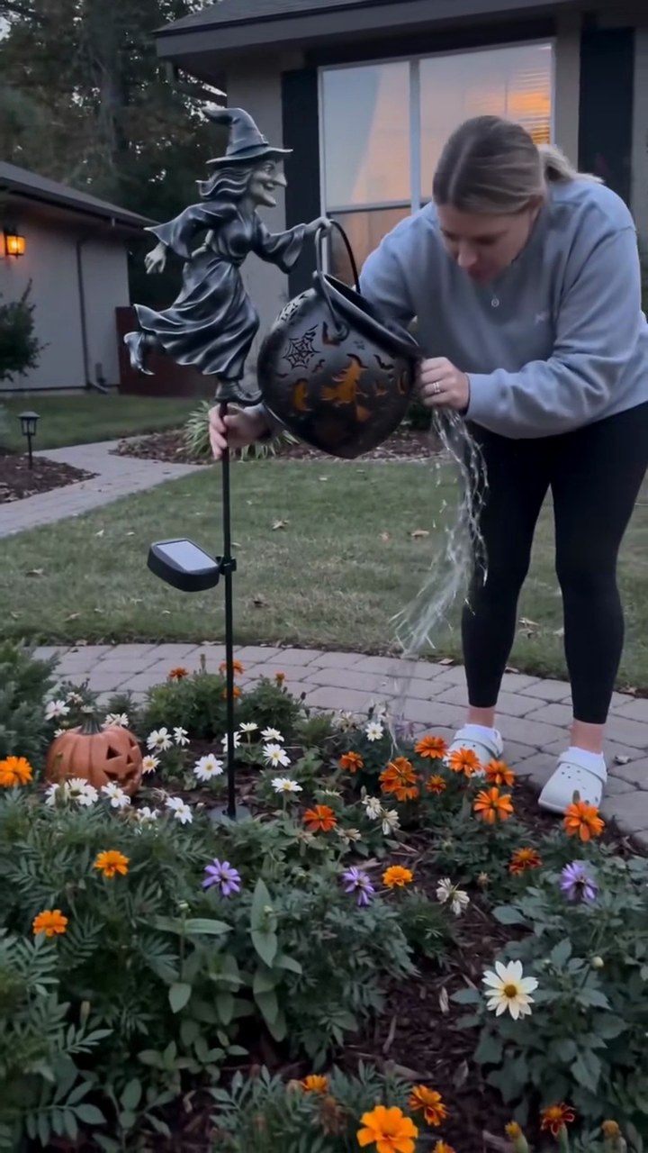 Witch's Cauldron Waterfall Garden Light