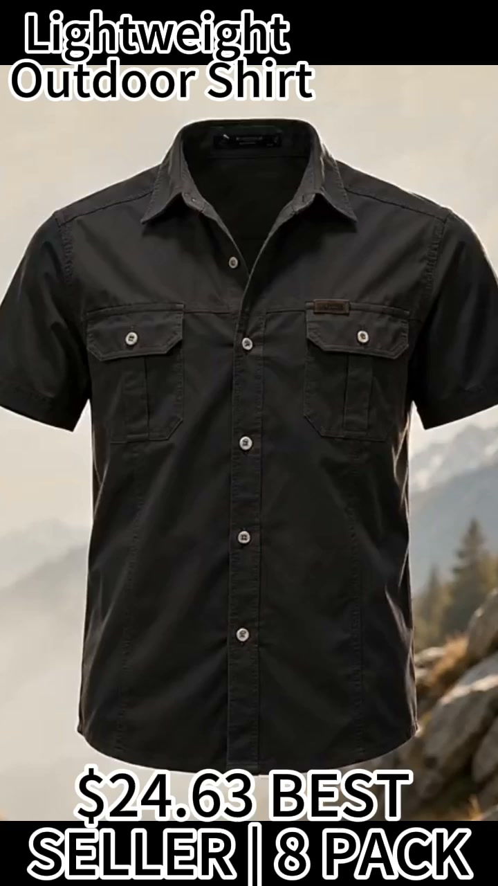 Breathable Outdoor Work Shirt For Men