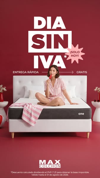 Día sin IVA en Maxcolchon®