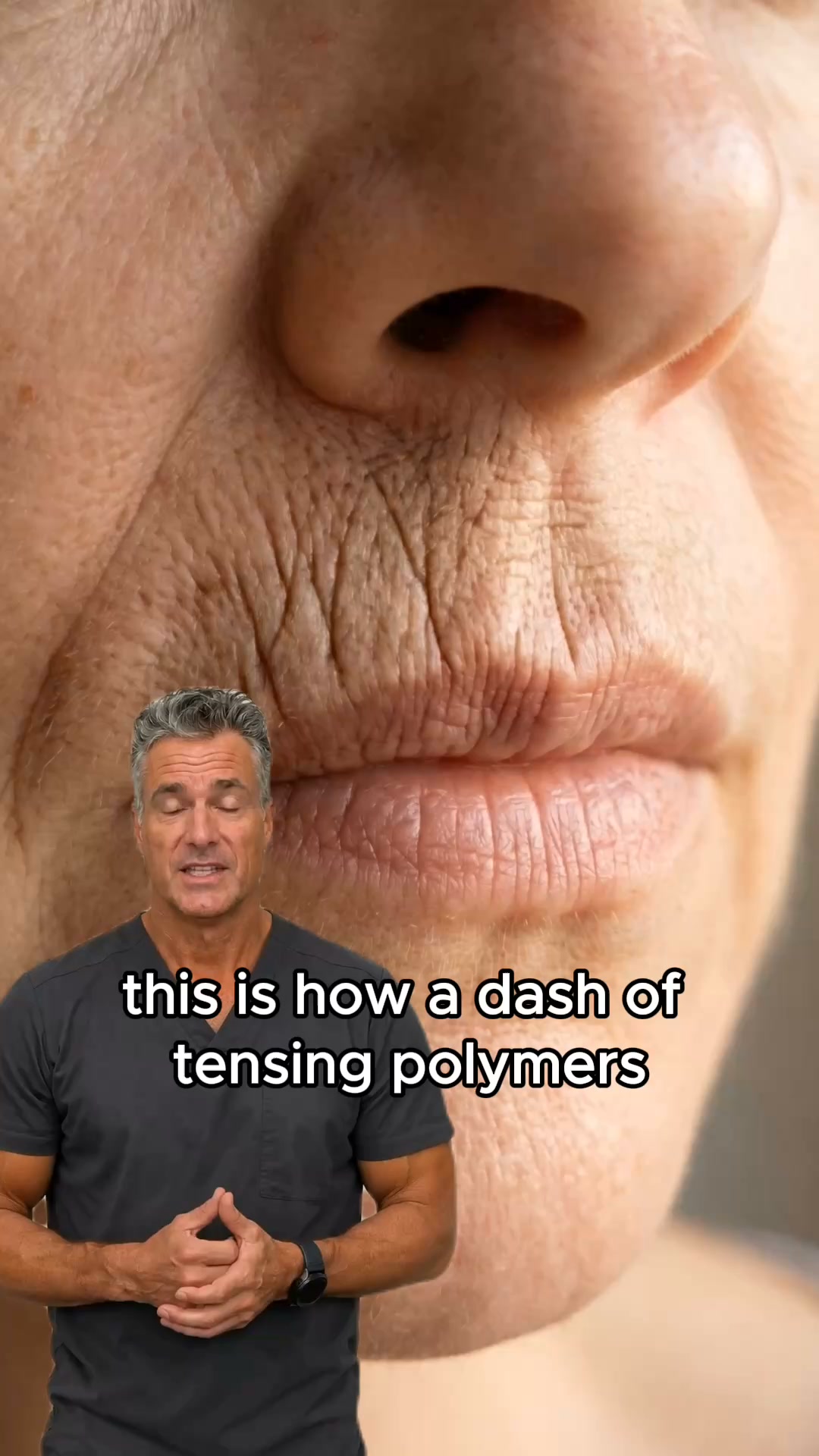 Stop using anti-aging product for lip lines