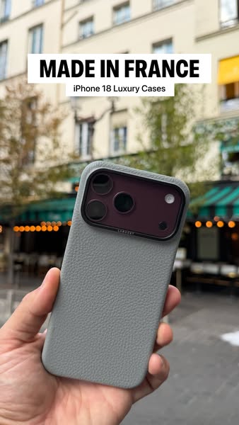NEW IN: Luxury Leather iPhone 18 Cases