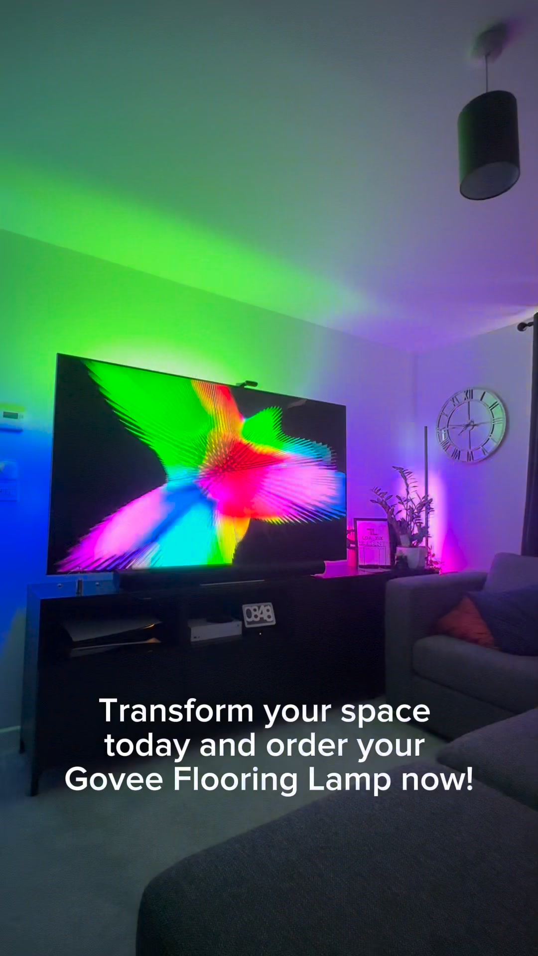 Govee RGBICW Smart Corner Floor Lamp