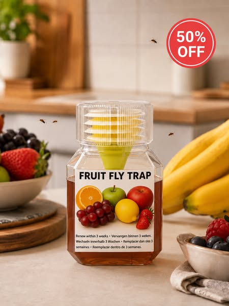 Ultra-Strong Fruit Fly Trap - User Friendly