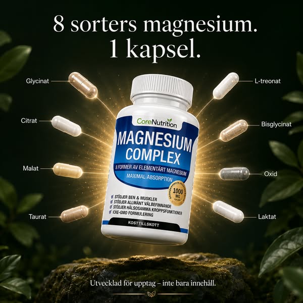 8 sorters magnesium. 1 kapsel.