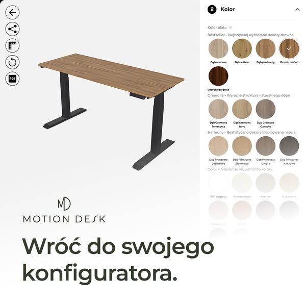 Ulga dla Twoich pleców. Biurka -20%