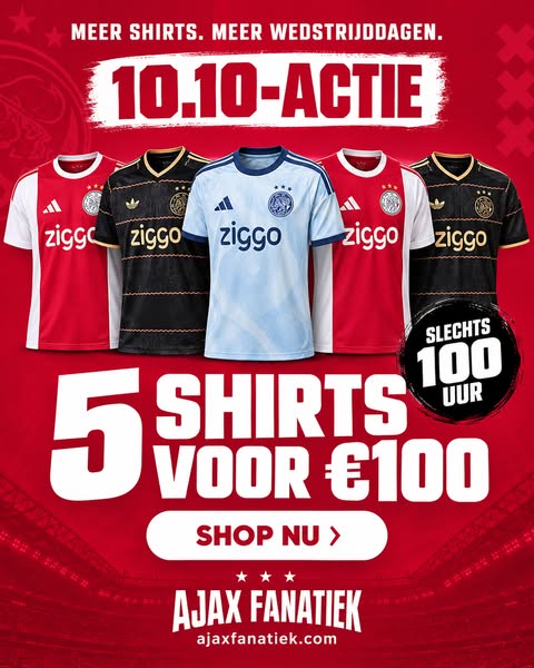 5 shirts voor € 100