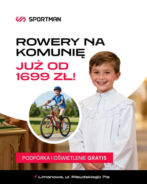 Anúncio de SPORTMAN.pl - sklep rowerowy, serwis, bike fitting