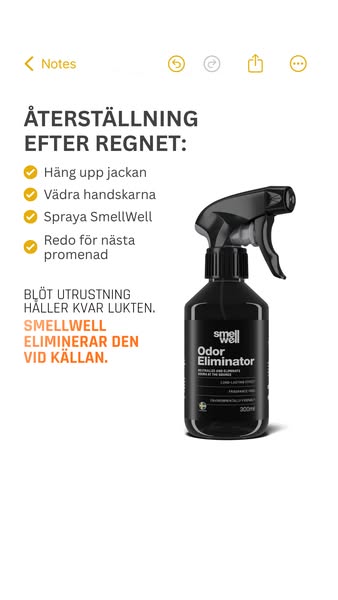 Luktar din regnjacka fortfarande efter att den har torkat?