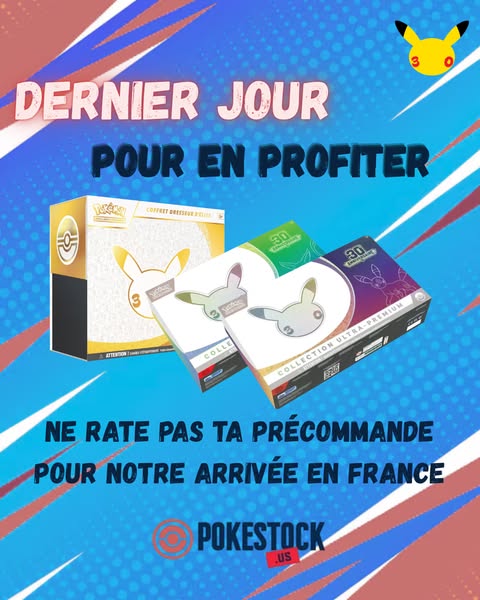 La collection Pokémon 30 ans est là