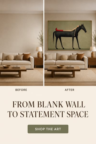 A Black Horse, Reimagined in Surrealist Art