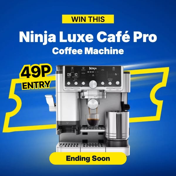 ENDS SOON: Turn 49p Into A Ninja Luxe Café Pro ‼
