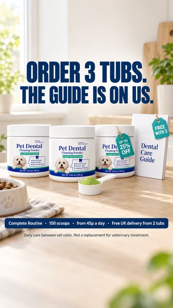 Free Dental Care Guide with 3 tubs