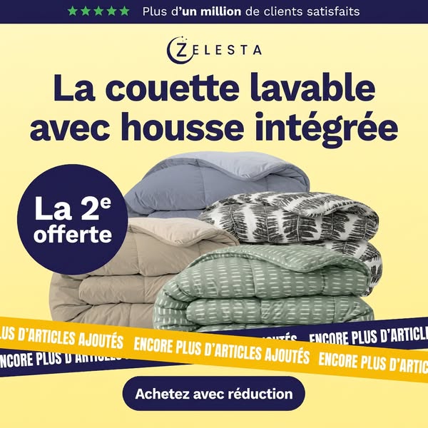 LA couette avec plus d'1 million de fans : maintenant 1+1 gratui