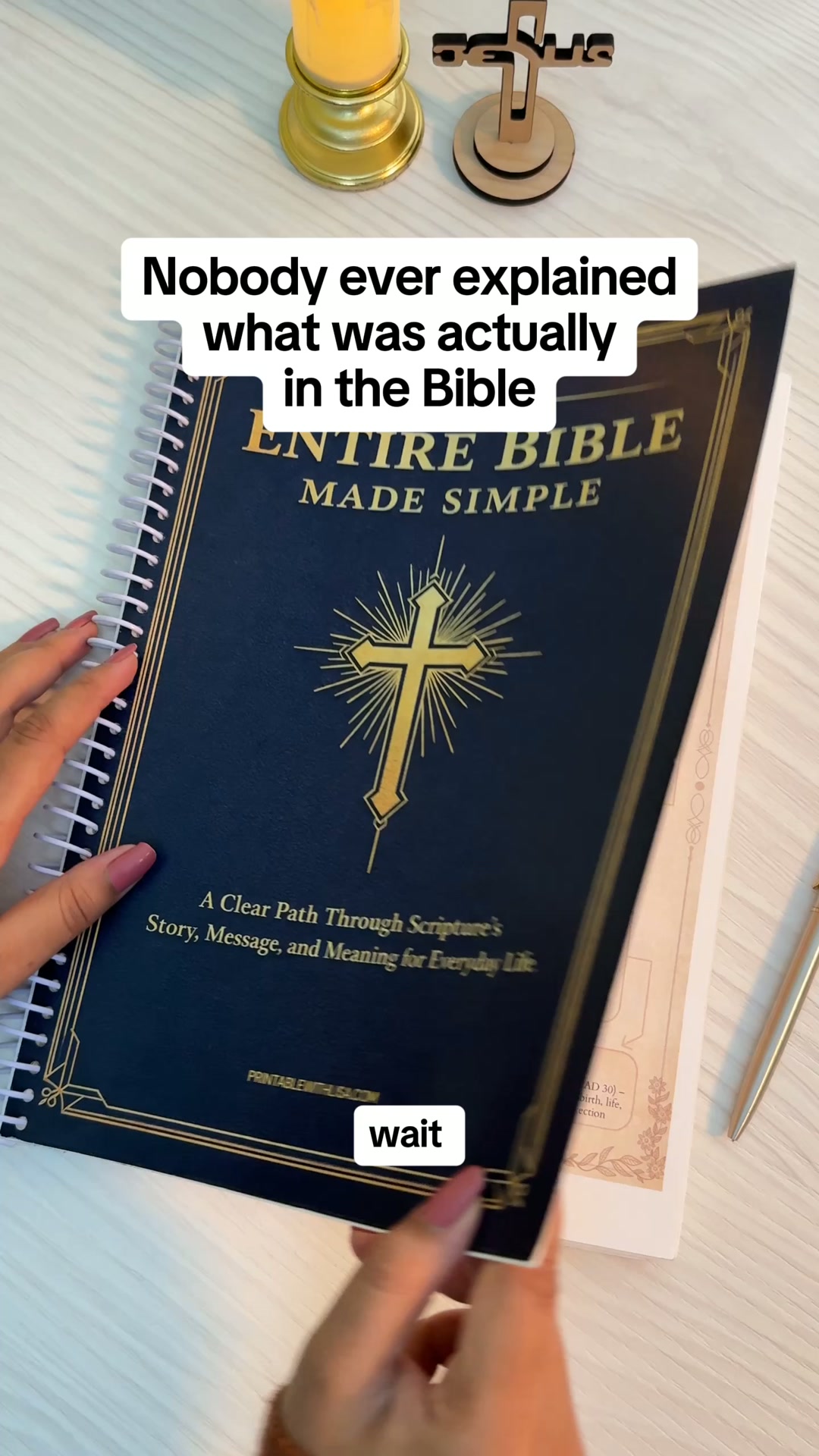 Nobody ever explained what was in the Bible this finally does. 90% off today.