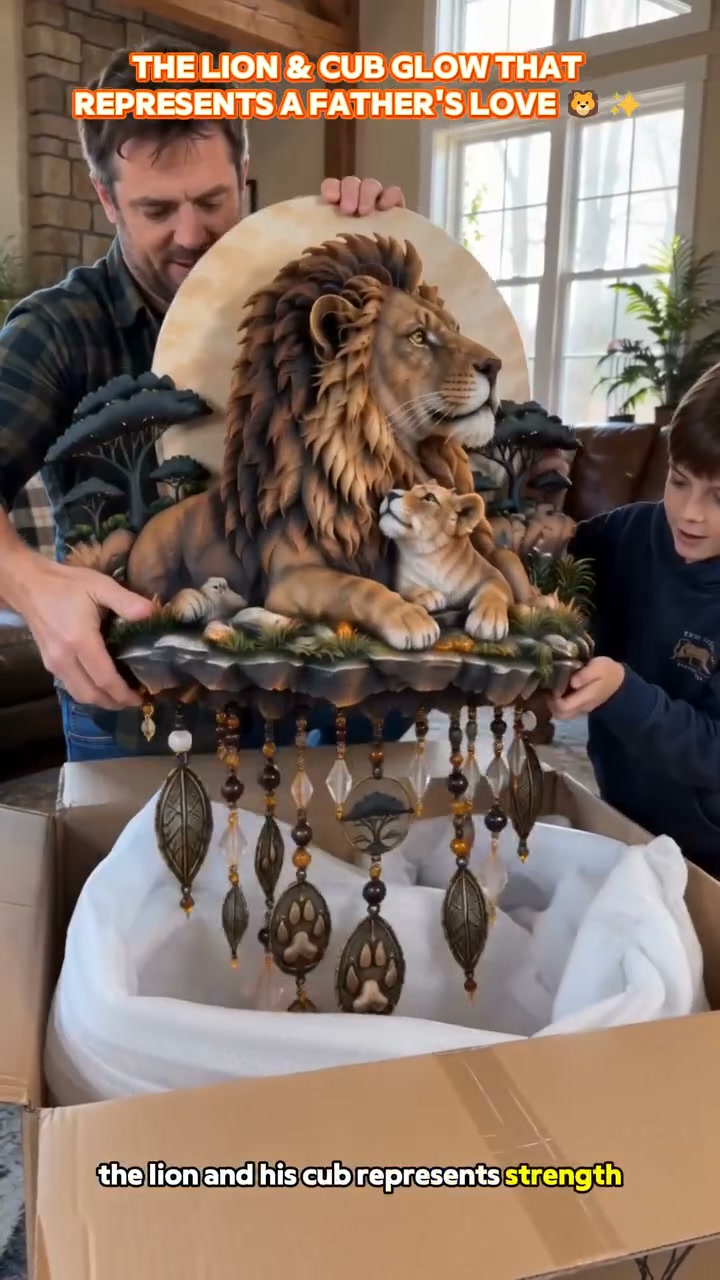 Today 59% OFFMajestic Savannah Family Glow™ – Lion & Cub Illuminated Wall Decor