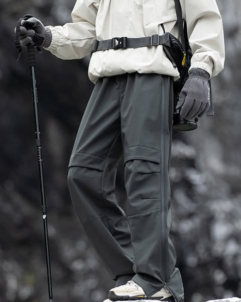 Outdoor Hiking Side Zipper Paratrooper Pants