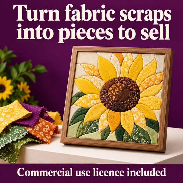 Turn Your Fabric Stash Into Art to Sell
