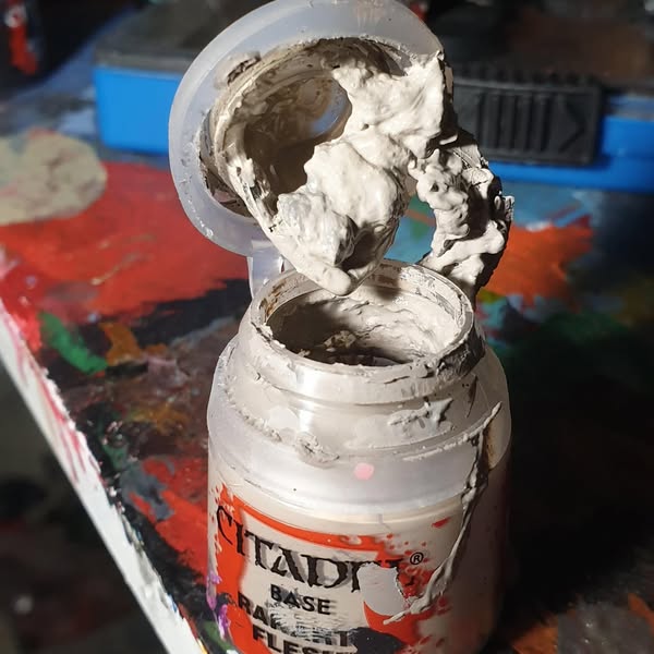 My white paint was so annoying, I started painting everything except the white parts.
