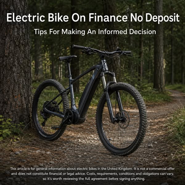 Electric Bike On Finance No Deposit