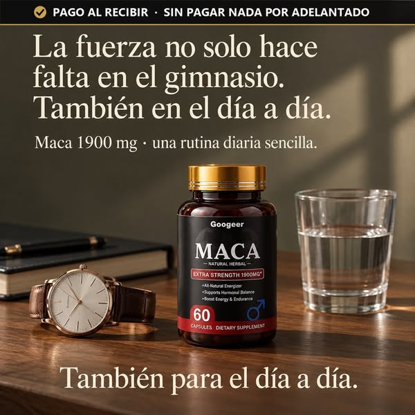 Maca 1900 mg · Paga al recibir