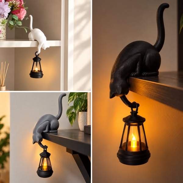 Playful Cat Light Decoration