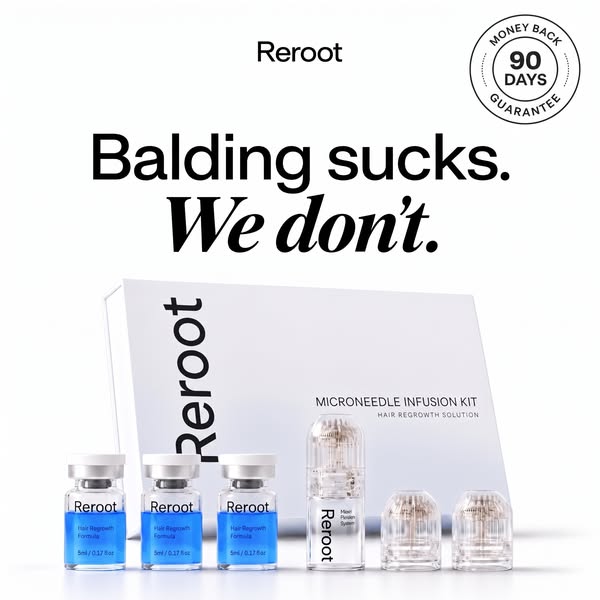 Balding sucks. We don't.