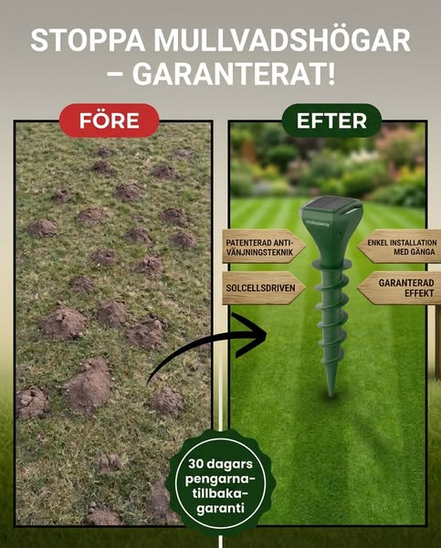 Inga fler jordhögar! Garanterat!