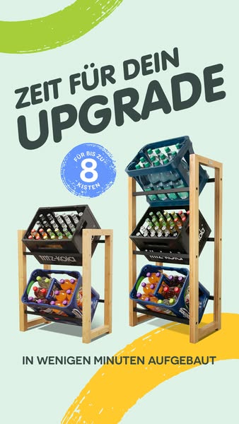 Für 2 bis 8 Kisten