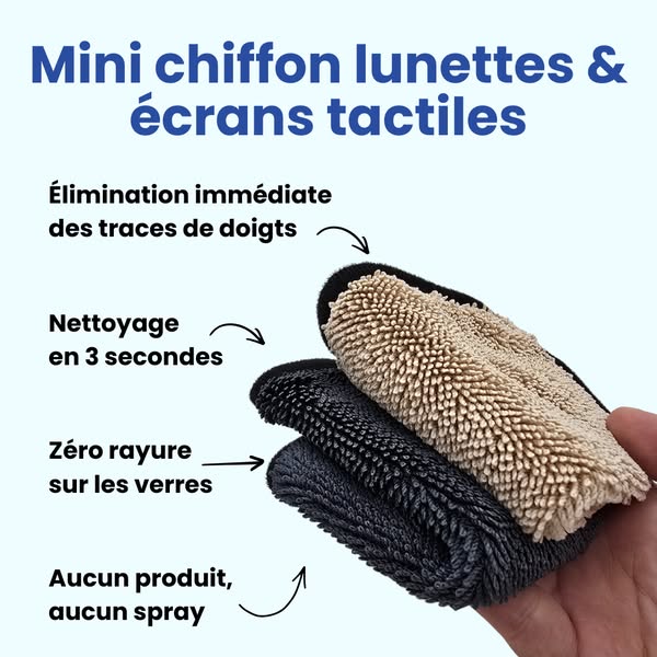 Pour 4 chiffons achetés, 2 sont offerts !