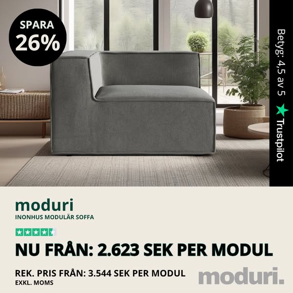 moduri – 26 % introduktionsrabatt