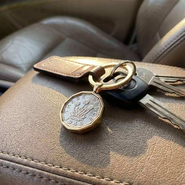 Handmade Real Coin Keyrings