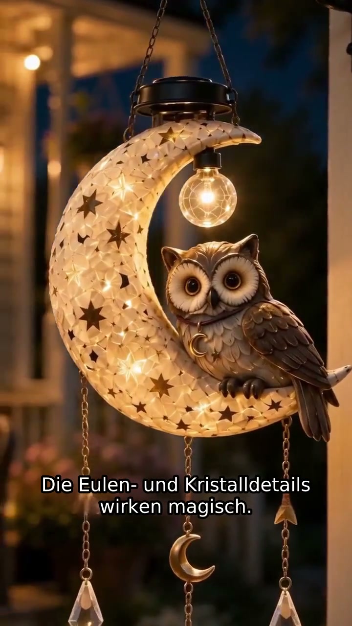Eine Eule auf dem Mond – und bei Einbruch der Dunkelheit beginnt die Magie
