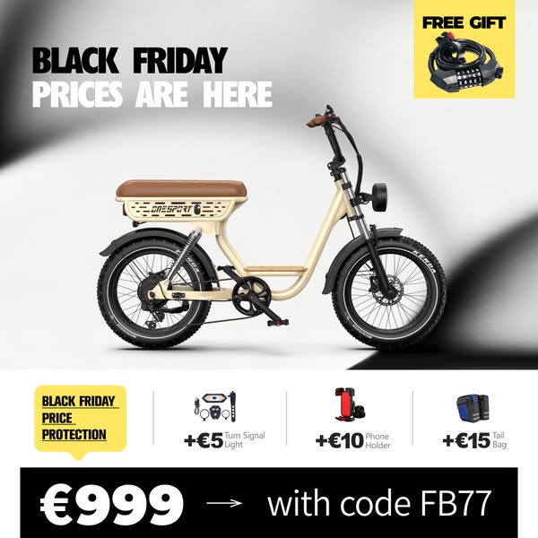 Onesport W77 Fat Tire E-Bike
