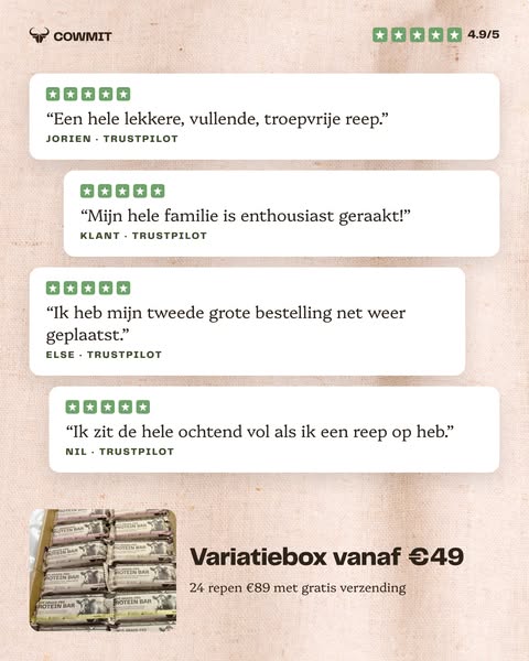 4.9/5 uit 7250+ reviews