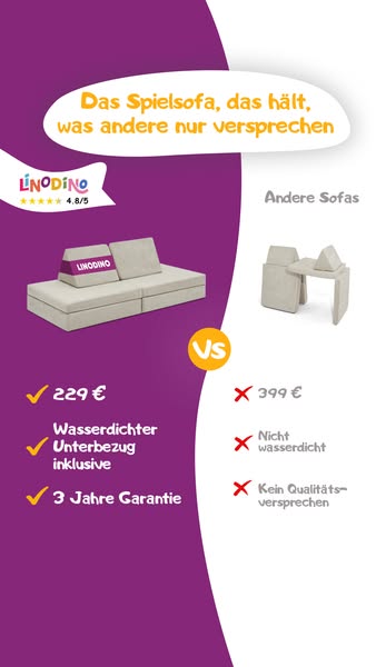 Das Sofa, das Spielen und Relaxen vereint!