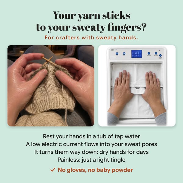 Hours of knitting with dry hands can be your reality.