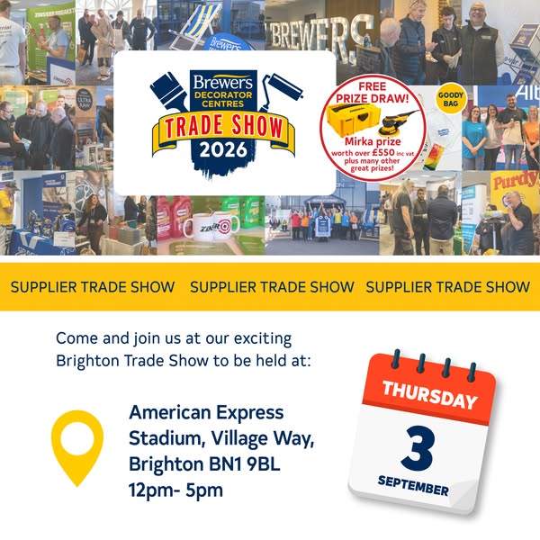 You're invited to our Brighton Trade Show!