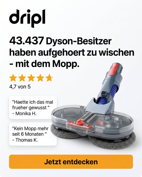 43.437 Dyson-Besitzer haben den Mopp weggeworfen