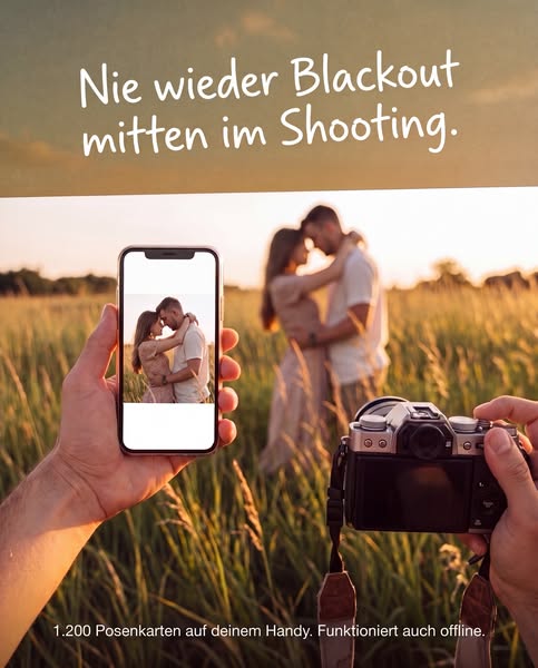 Nie wieder Blackout mitten im Shooting