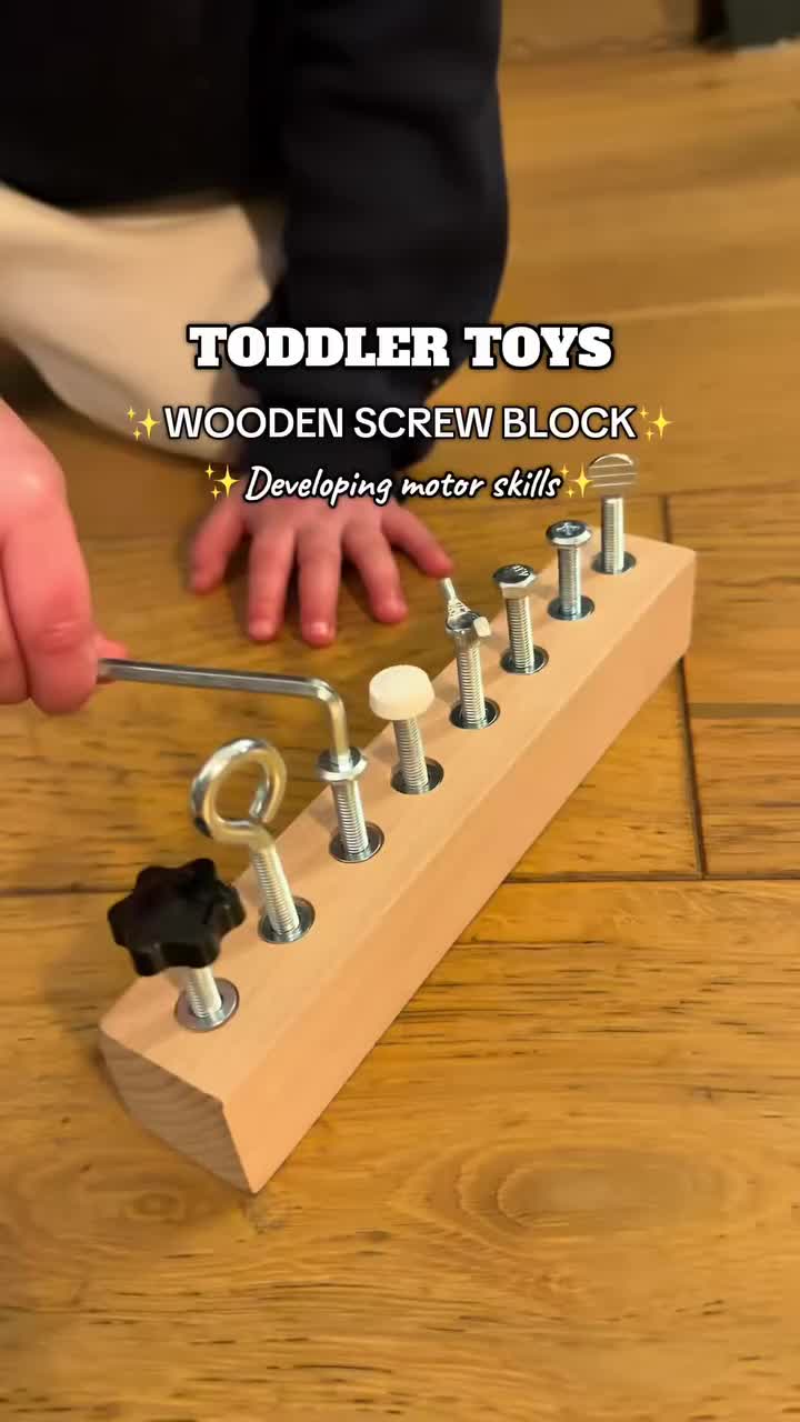 Educational Screw-Tightening Busy Board