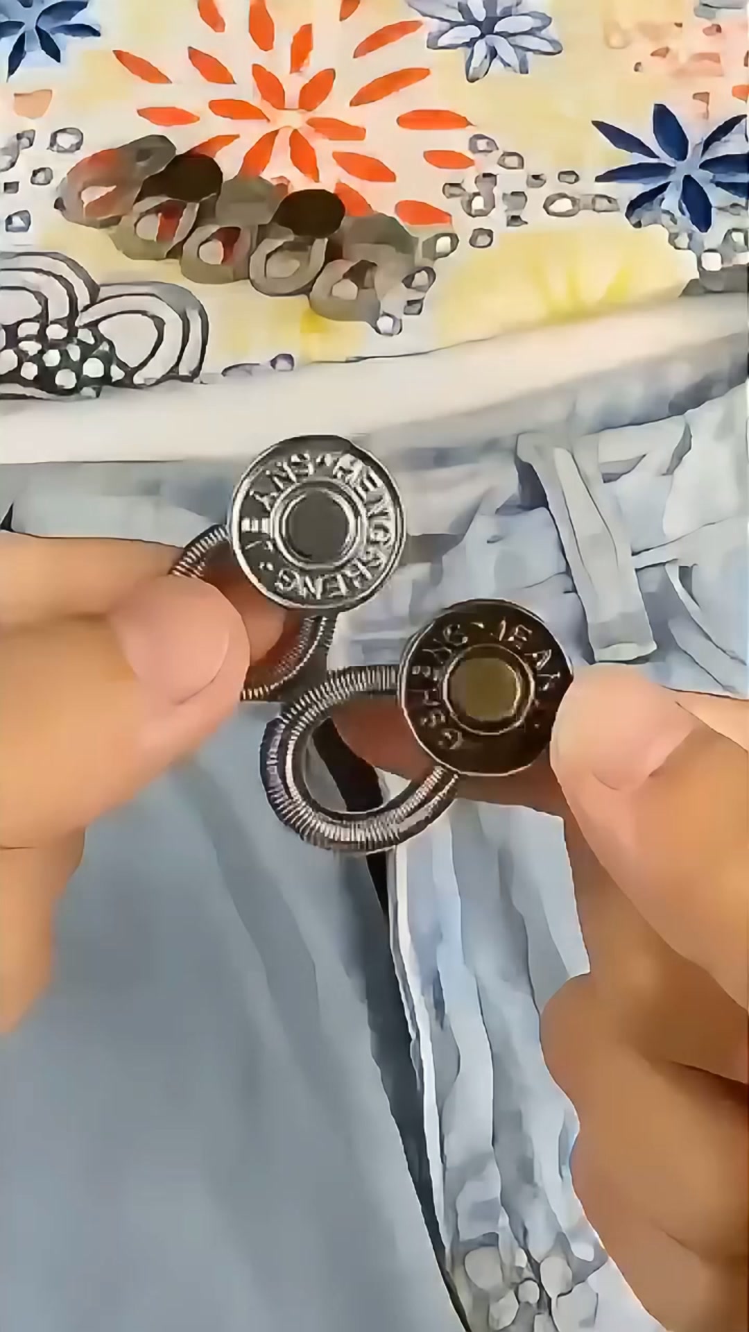 Knopfverlängerer aus Metall für Jeans und Hosen