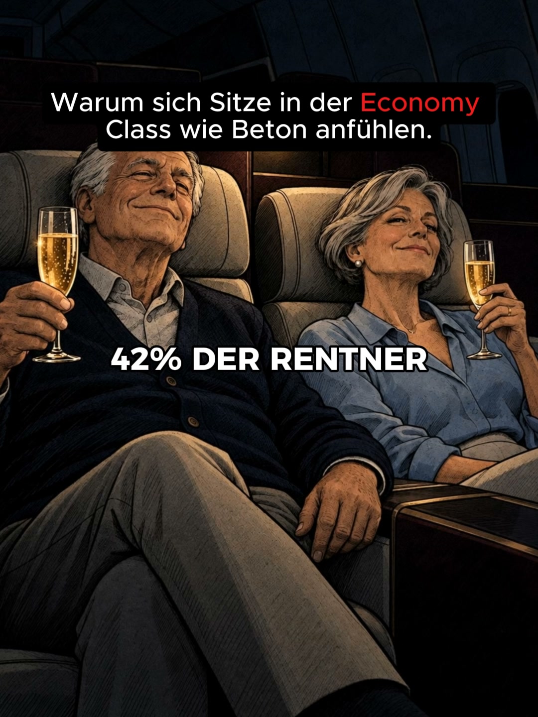 Beuge Schmerzen auf Flugreisen vor