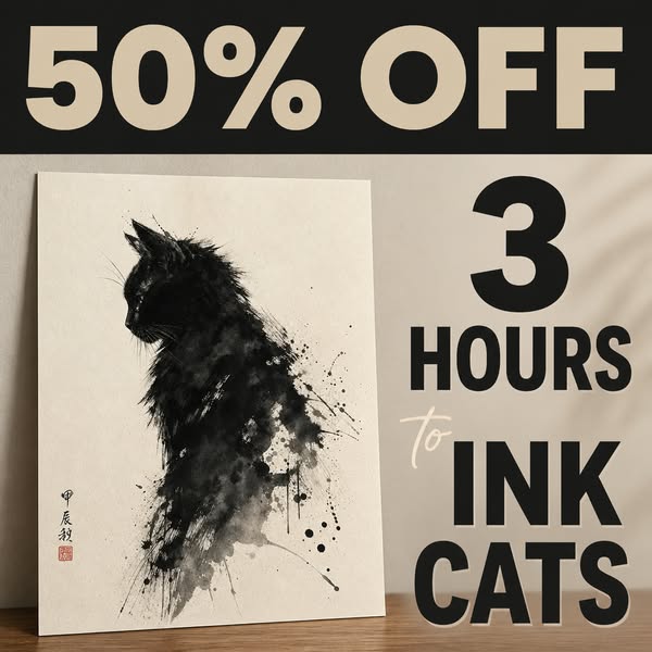 Learn The Ancient Japanese Art Of Painting Ink Cats