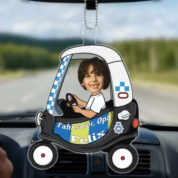 Fahr sicher, Opa - Felix passt auf Personalisieren Sie Ihr Ornament