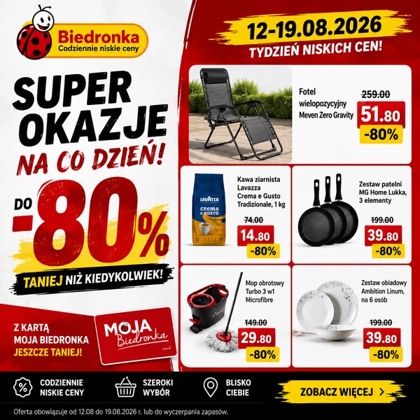 BIEDRONKA DO -80% TANIEJ!