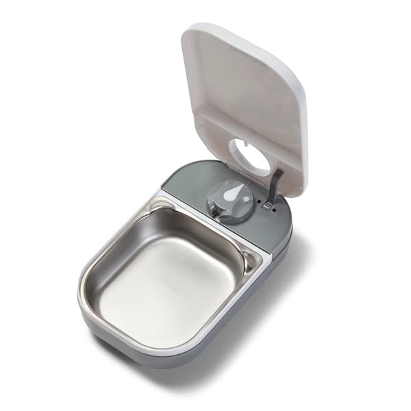 Closer Pets One-Meal Automatic Dry/Wet Food Pet Feeder with Stainless Steel Bowl Inserts (C100)